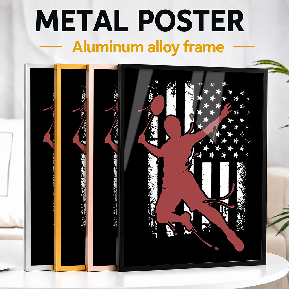 Badminton Photo - Badminton Flag Player Framed Metal Print