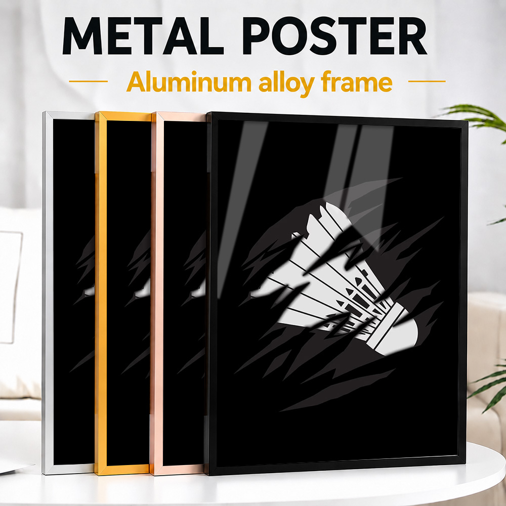 Badminton Photo - Badminton For Player Framed Aluminum Metal