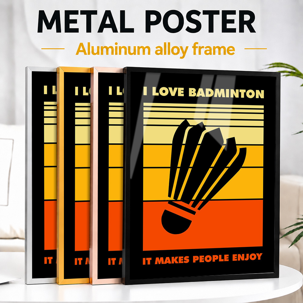 Badminton Photo - Badminton Metal Poster With Aluminum Alloy