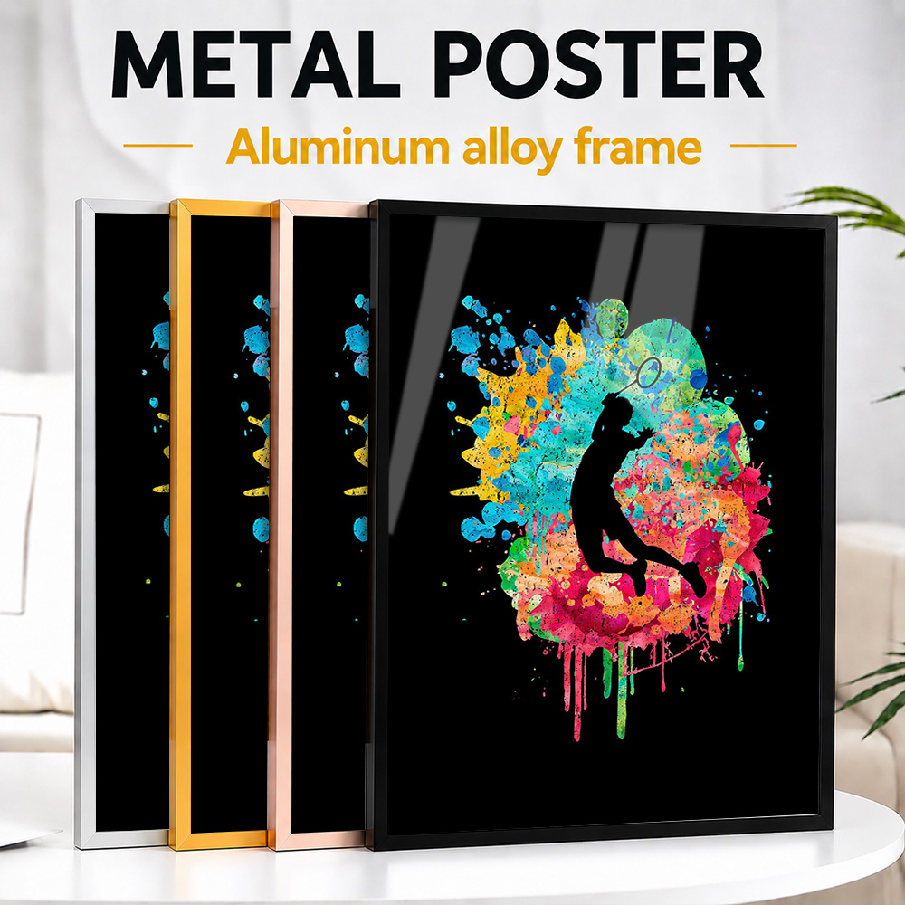 Badminton Photo - Badminton Pop Color Metal Poster With