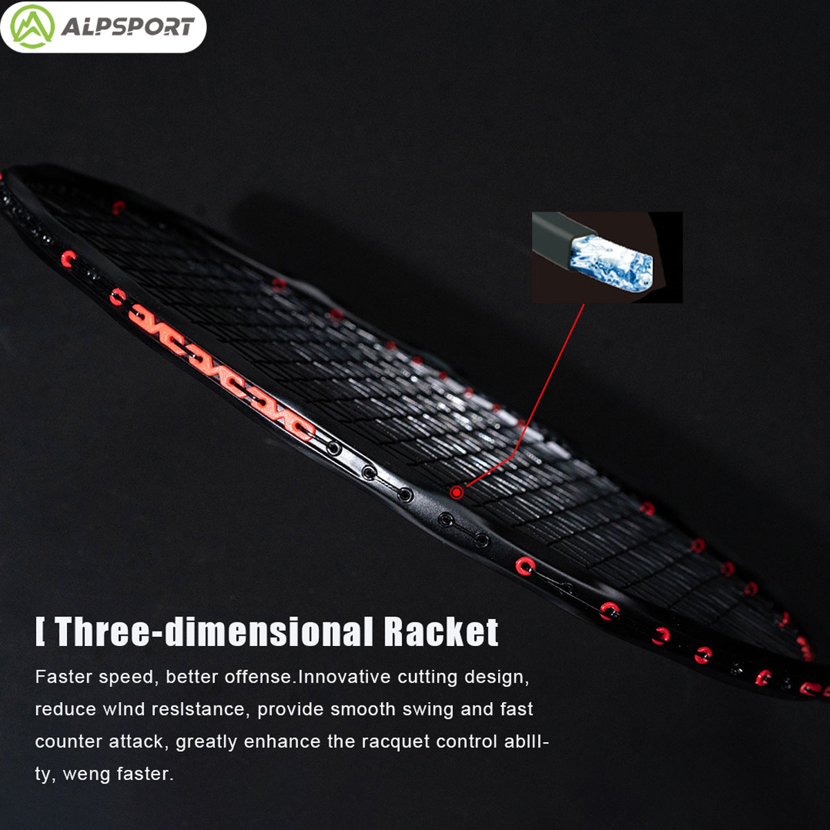 Alpsport MH-V5 5U 75g Wave Leg - đánh giá và giá Badminton Photo