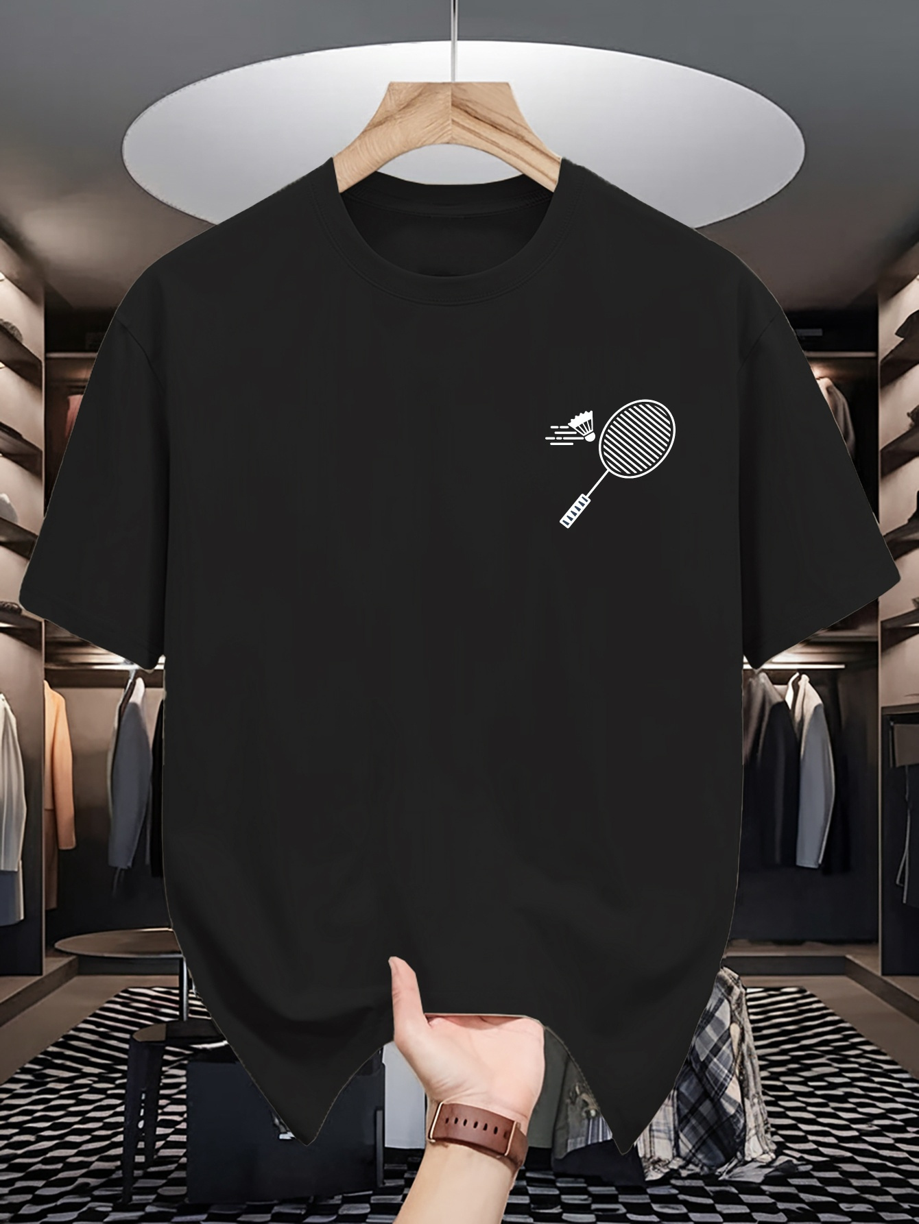 Mens Crew Neck T Shirt Minimal - đánh giá và giá Badminton China