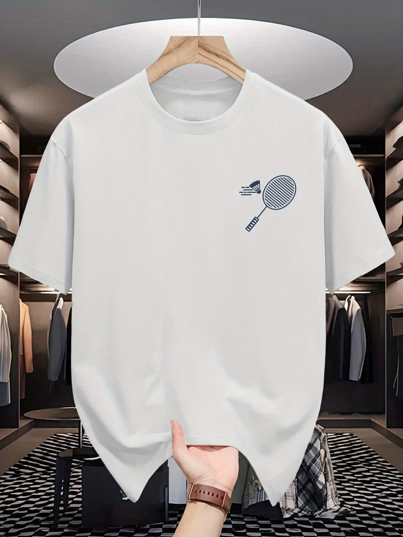 Mens Crew Neck T Shirt Minimal - đánh giá và giá Badminton China